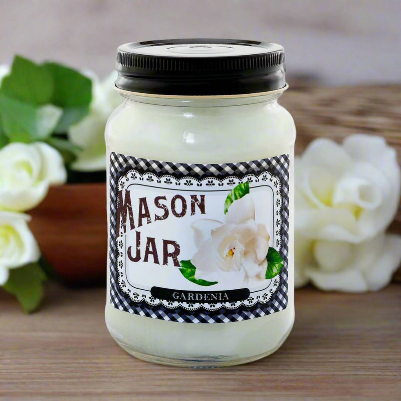 Mason Jar Candle - Pure Gardenia