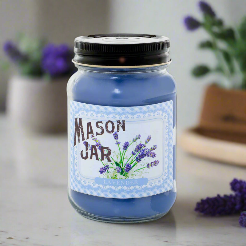 Mason jar Candle-lavanda