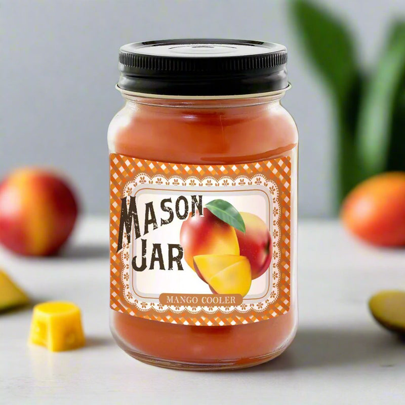 Mason Jar Candle - Mango Cooler