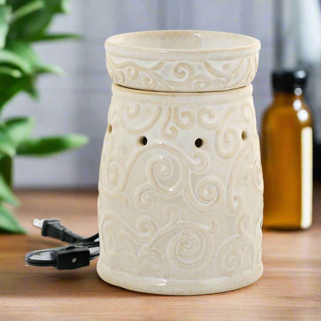 Melt Warmer-Floral Scroll