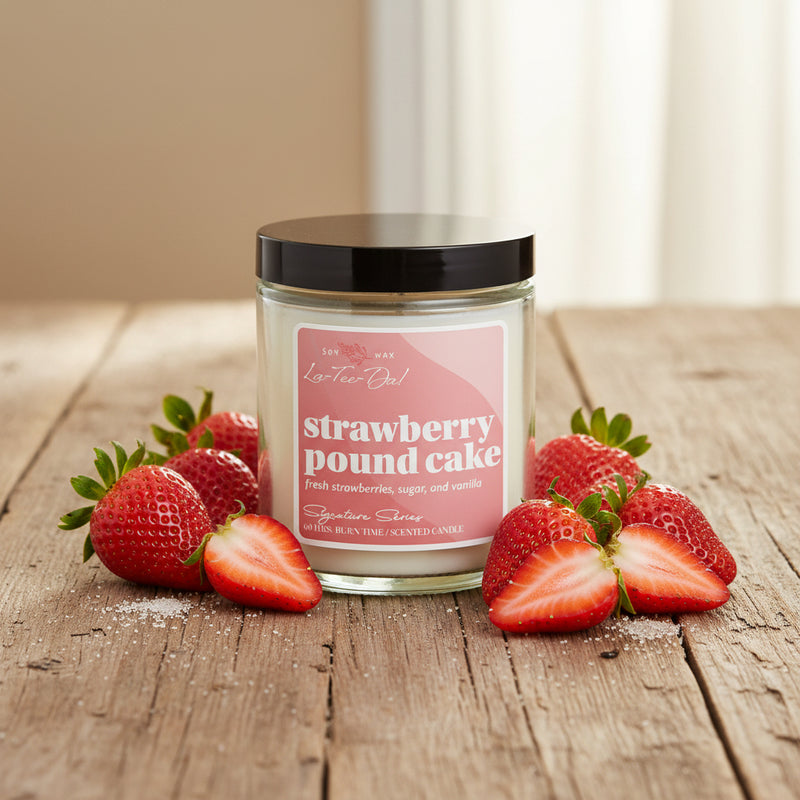 Signature Series Jar Candle - Strawberry Pound Cake