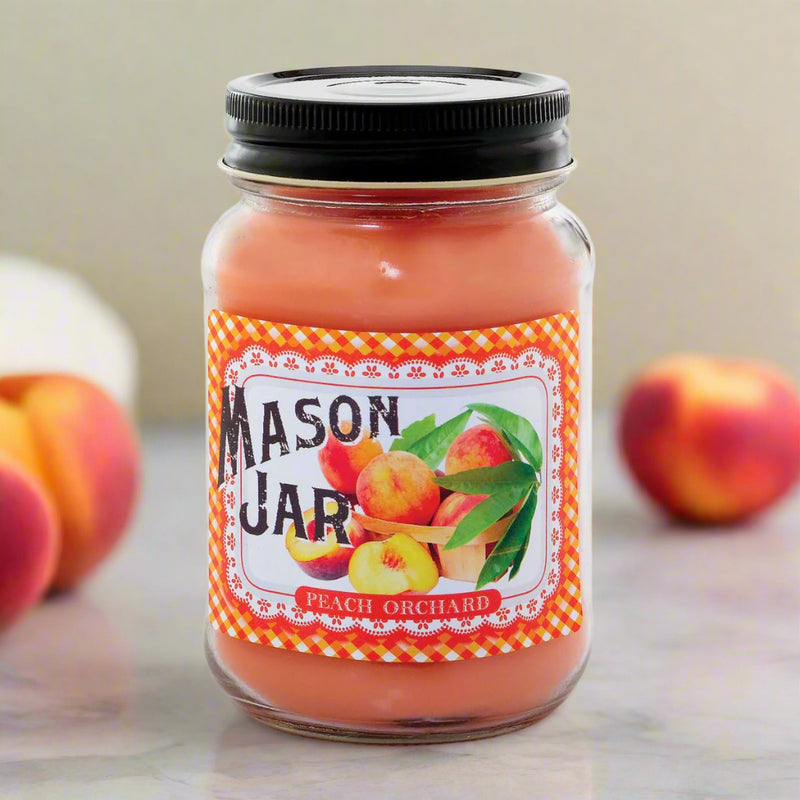Mason Jar Candle - Peach Orchard
