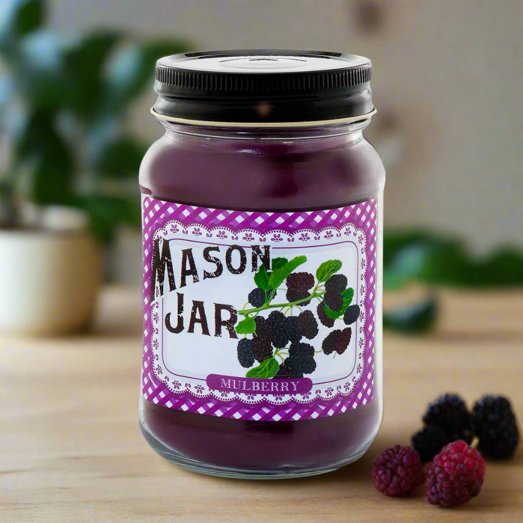 Mason Jar Candle - Mulberry