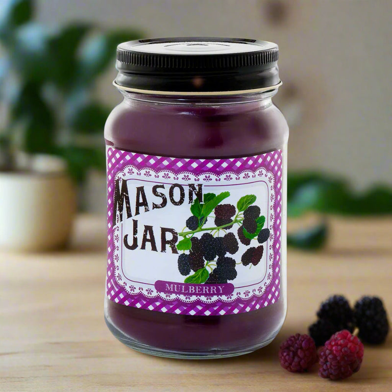 Mason Jar Candle - Mulberry