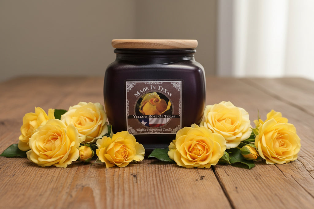 Texas Candle - Yellow Rose
