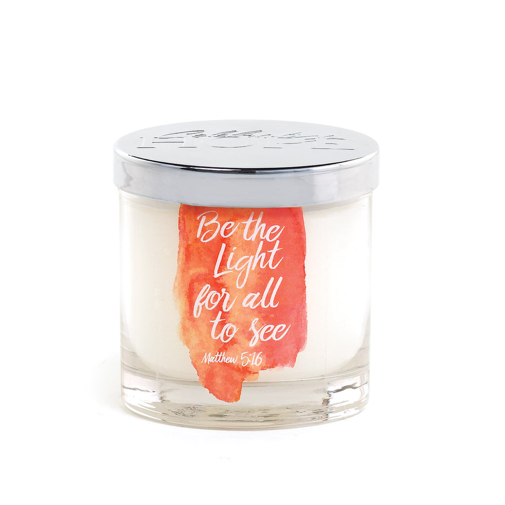 Hope Inspirational Candle - "Be the Light..."
