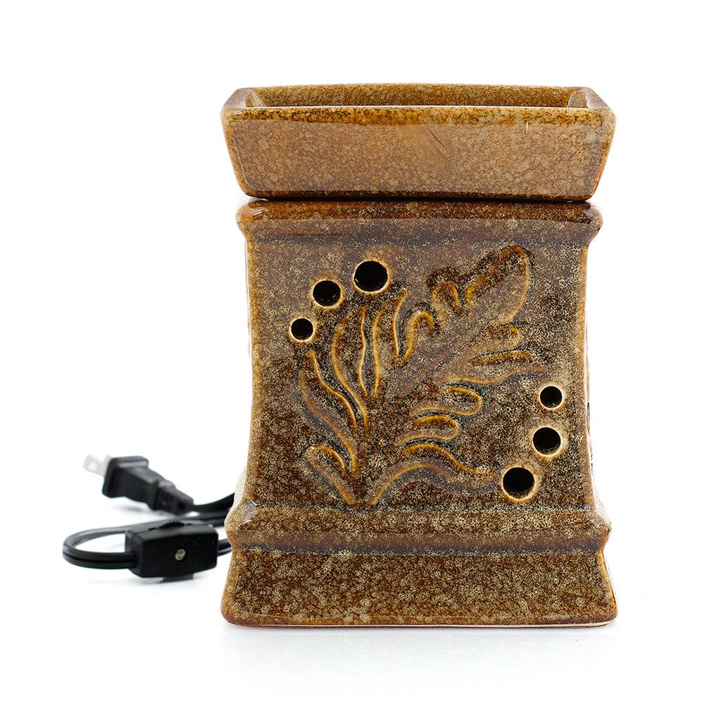 Palm Fragrance Warmer - Saddle