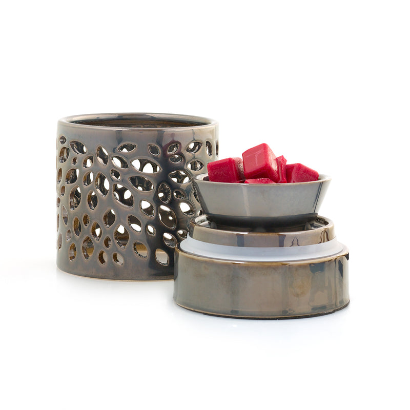 Fragrance Warmer - Pewter Leaf