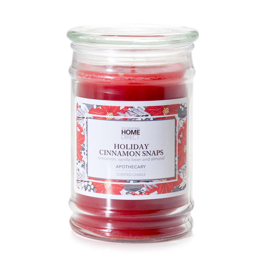 Apothecary Candle - 15 oz - Holiday Cinnamon Snaps