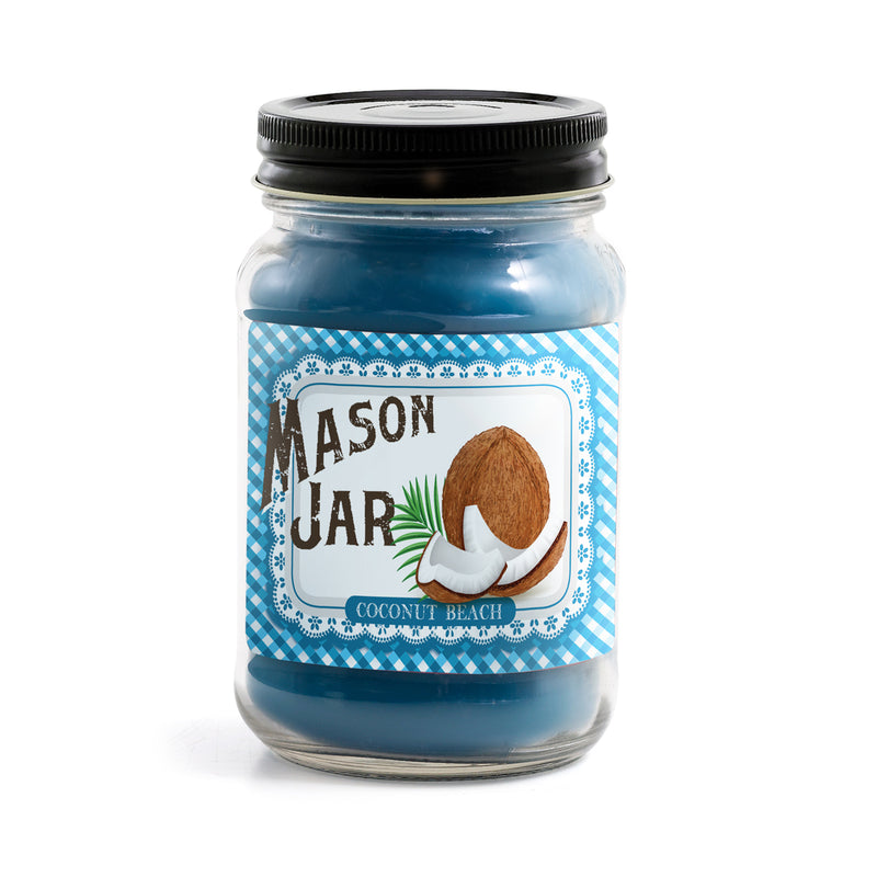 Mason Jar Candle - Coconut Beach