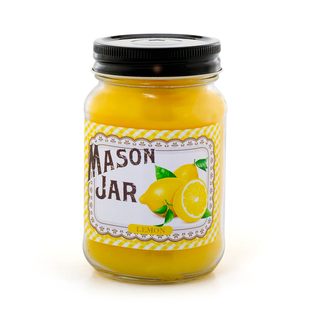 Mason jar Candle-limón