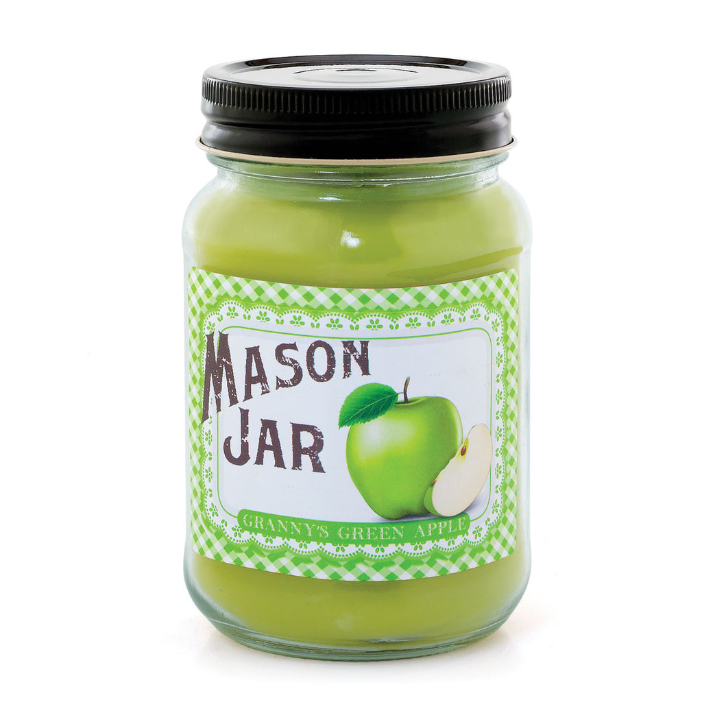 Mason jar Candle-manzana verde de la abuelita