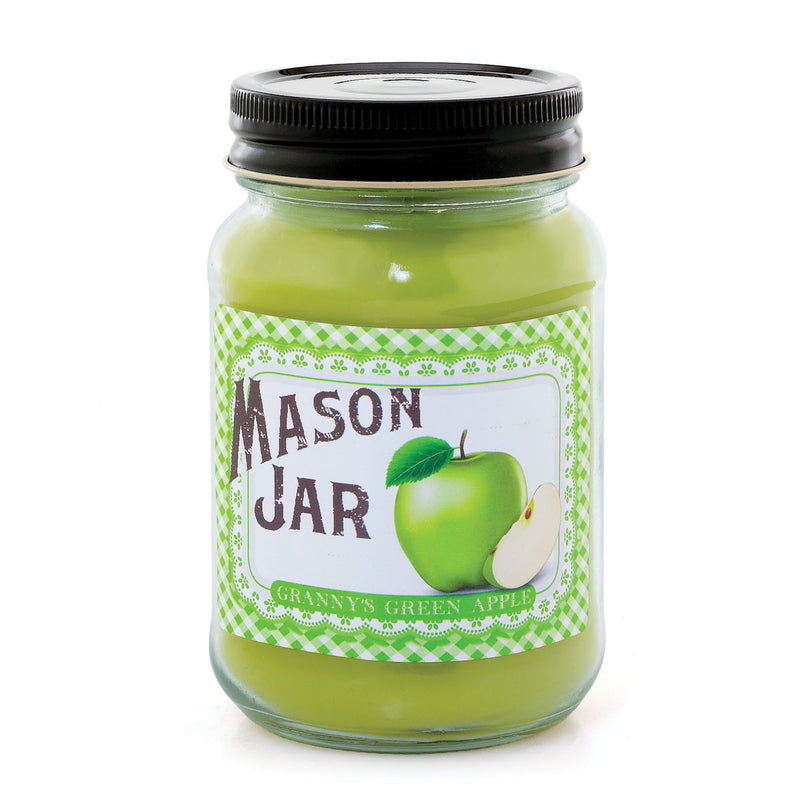 Mason jar Candle-manzana verde de la abuelita