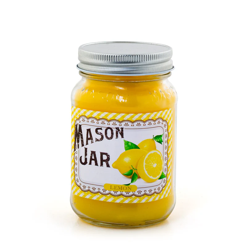 Mason jar Candle-limón