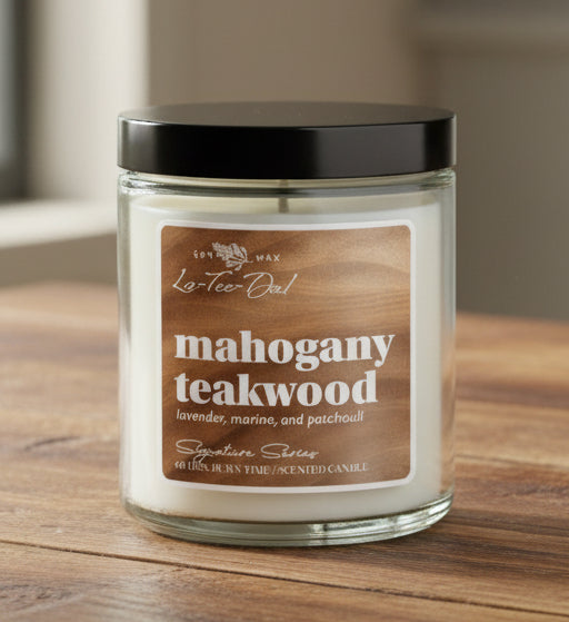 Signature Series Jar Candle - Mahogany Teakwood