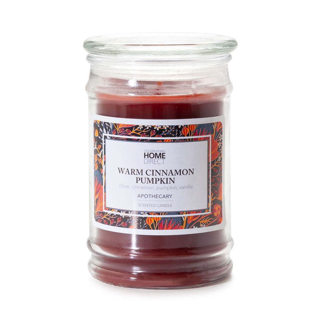 Apothecary Candle - 15 oz - Warm Cinnamon Pumpkin