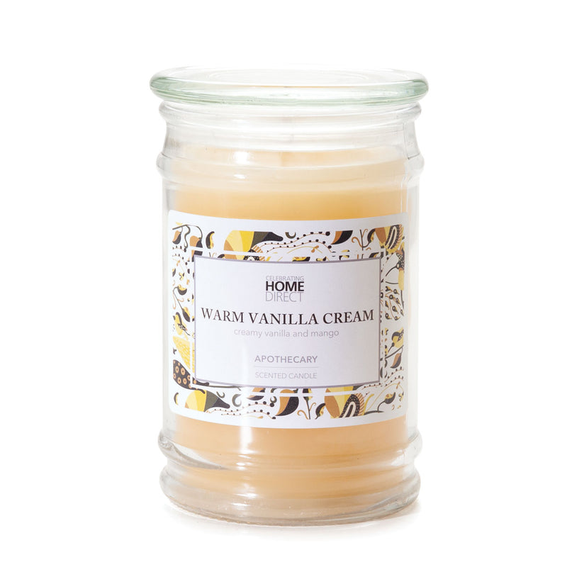 Apothecary Candle - 15 oz - Warm Vanilla Cream