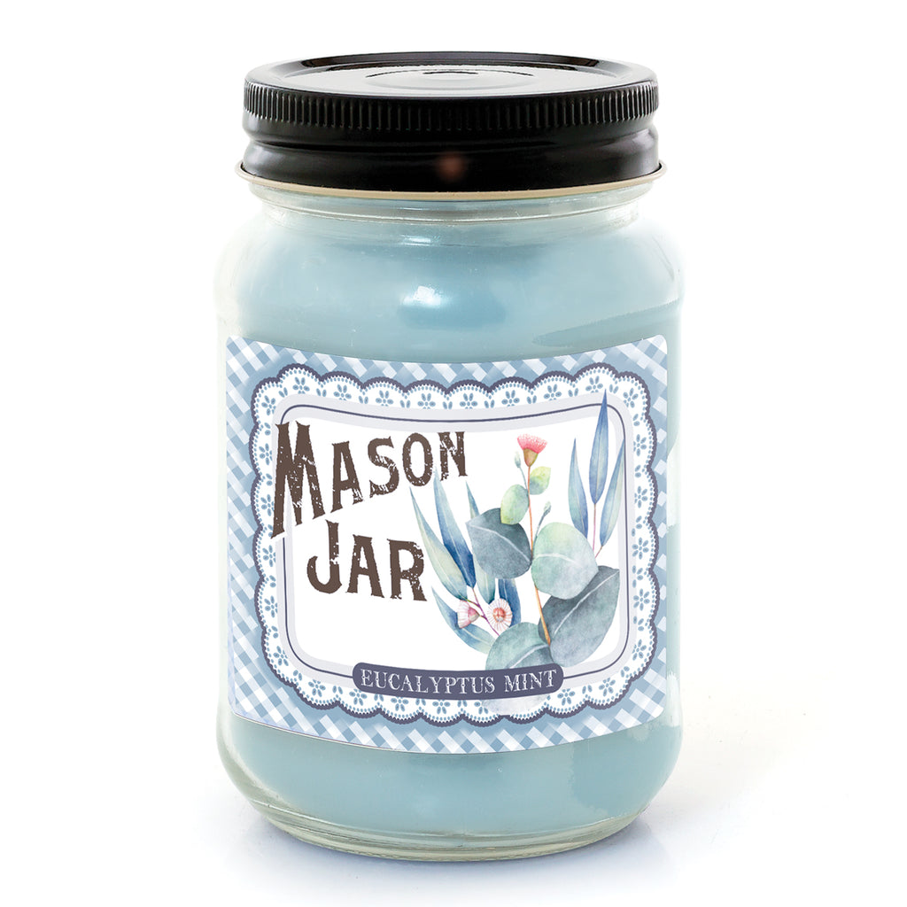 Mason Jar Candle - Eucalyptus Mint