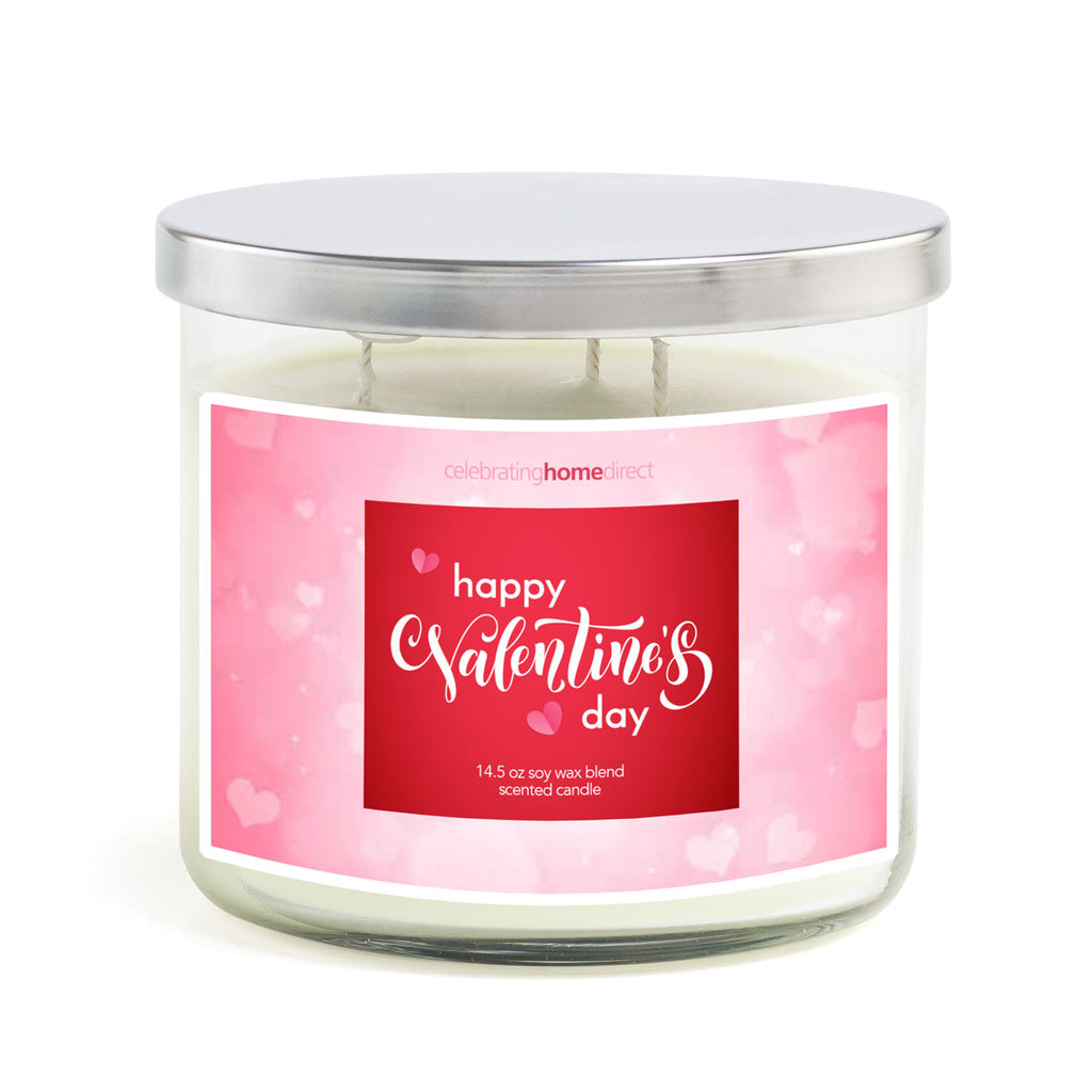 3-Wick Candle - Happy Valentine's Day