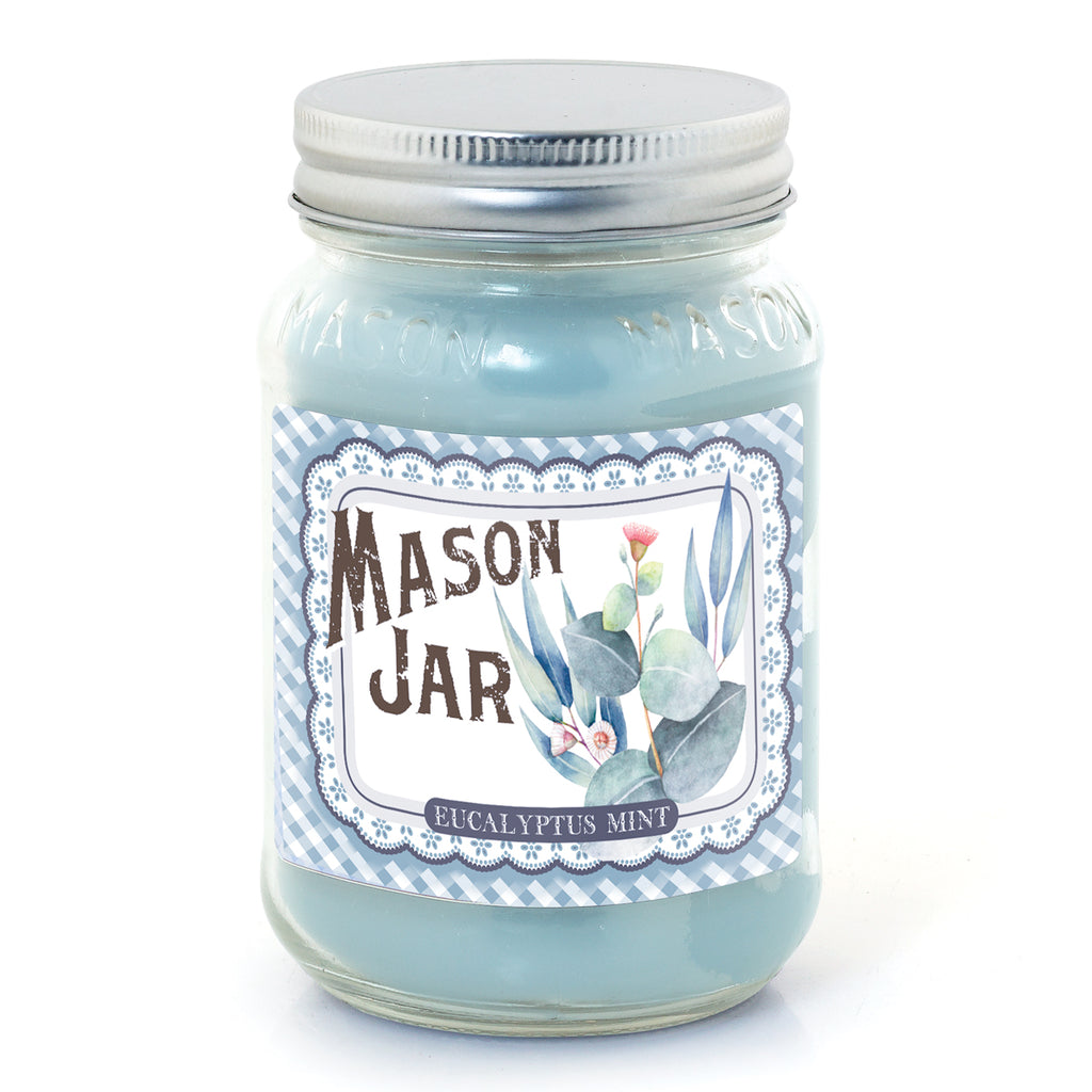 Mason Jar Candle - Eucalyptus Mint