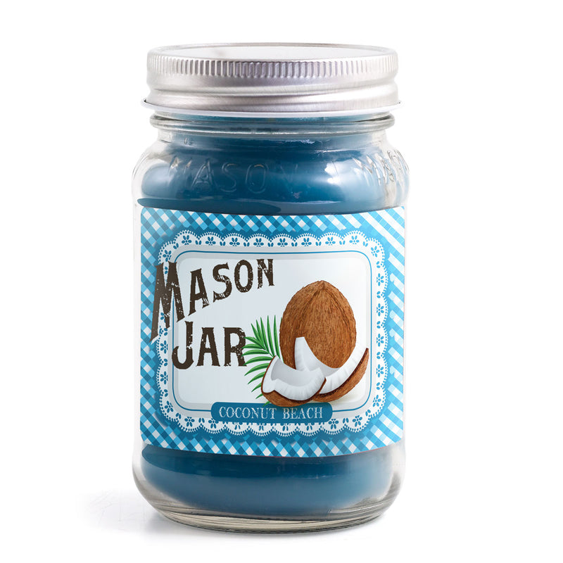 Mason Jar Candle - Coconut Beach